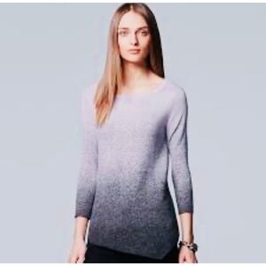 Simply Vera‎ Vera Wang Ombre Knit Top 3/4 Sleeve Casual Pullover Size S